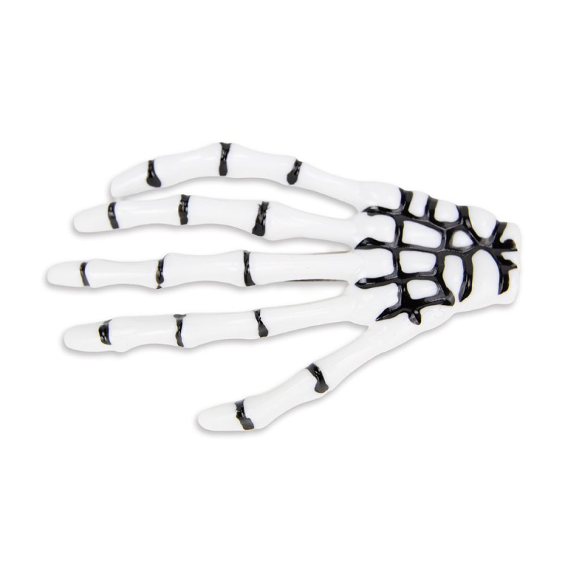 BARRETTES MAIN DE SQUELETTE X 2