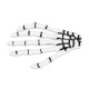 BARRETTES MAIN DE SQUELETTE X 2