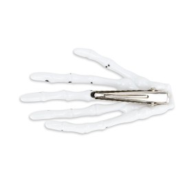 BARRETTES MAIN DE SQUELETTE X 2