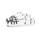 BARRETTES MAIN DE SQUELETTE X 2