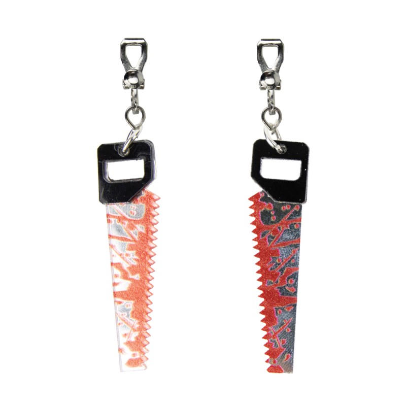 BOUCLES D'OREILLE SCIE SANGLANTE