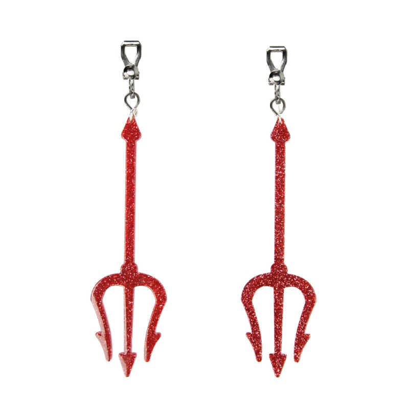 BOUCLES D'OREILLE FOURCHES SATAN