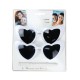 SET 2 LUNETTES VINTAGE COEUR BLANC AVEC MARQUEUR BLANC