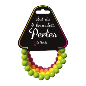 SET DE 4 BRACELETS PERLES