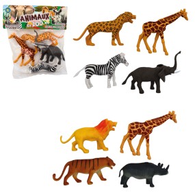 ANIMAL DU ZOO 13-17CM X4