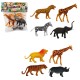 ANIMAL DU ZOO 13-17CM X4