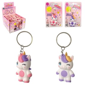 PORTE-CLES LICORNE KAWAI