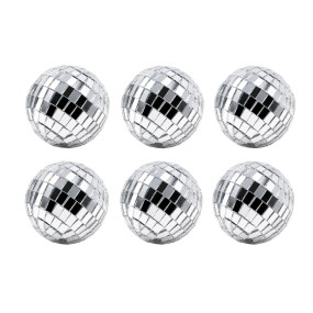 BOULE DISCO SILVER 5CM x6
