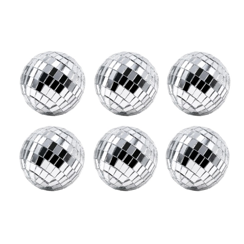 BOULE DISCO SILVER 5CM x6