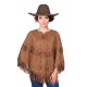 PONCHO A FRANGES MIXTE
