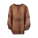 PONCHO A FRANGES MIXTE