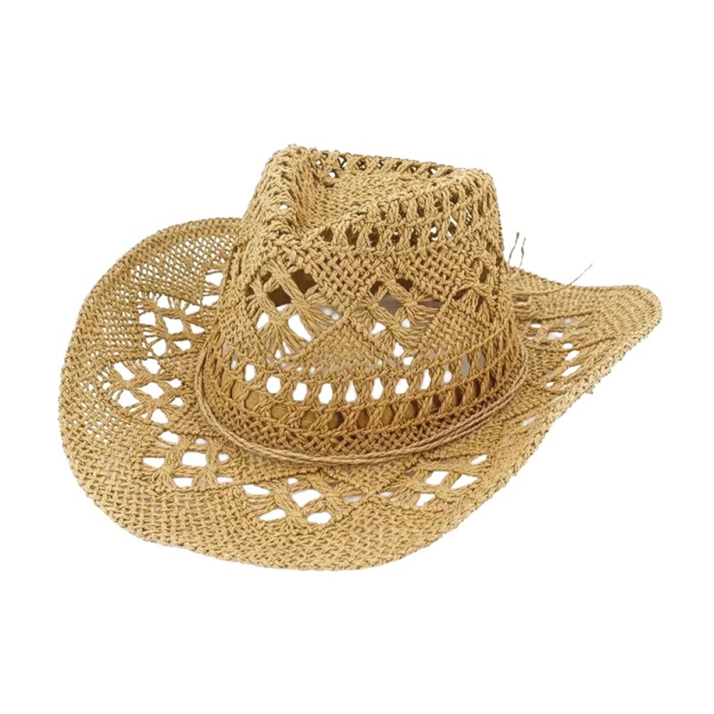 CHAPEAU DE PAILLE AJOURE COACHELLA