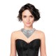 BANDANA BIJOU METALLISE ARGENTE