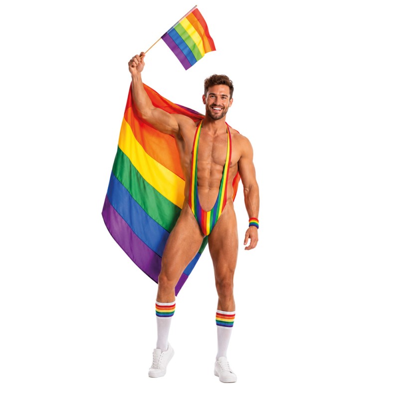 STRING MANKINI RAINBOW