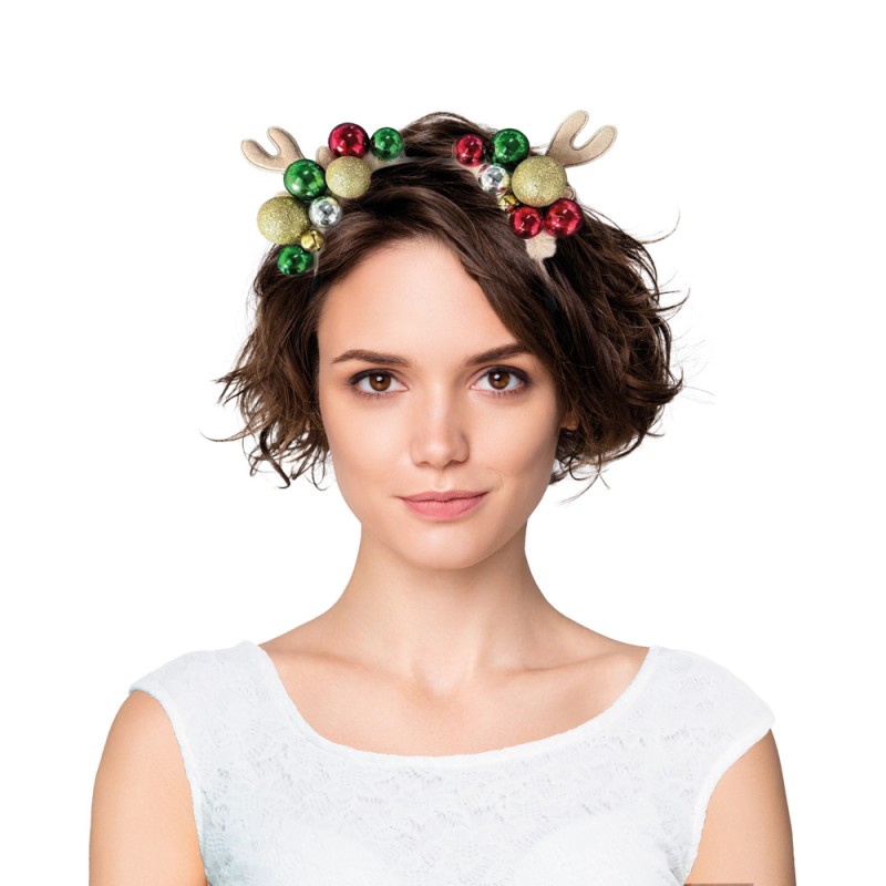 SERRE TETE RENNE DE NOEL BLING BLING