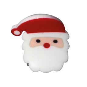 MINI PINCES CHEVEUX PERE NOEL X 2
