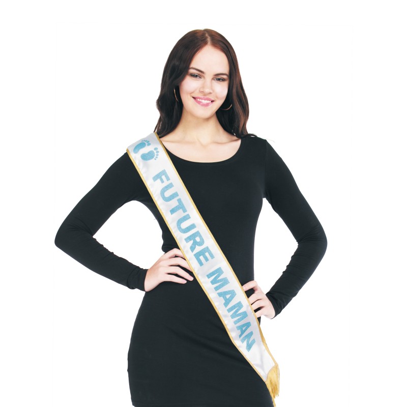 ECHARPE MISS FUTURE MAMAN BLEUE