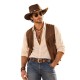 CEINTURE COWBOY MIXTE MARRON
