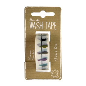 WASHI TAPE HIRONDELLES BLACK