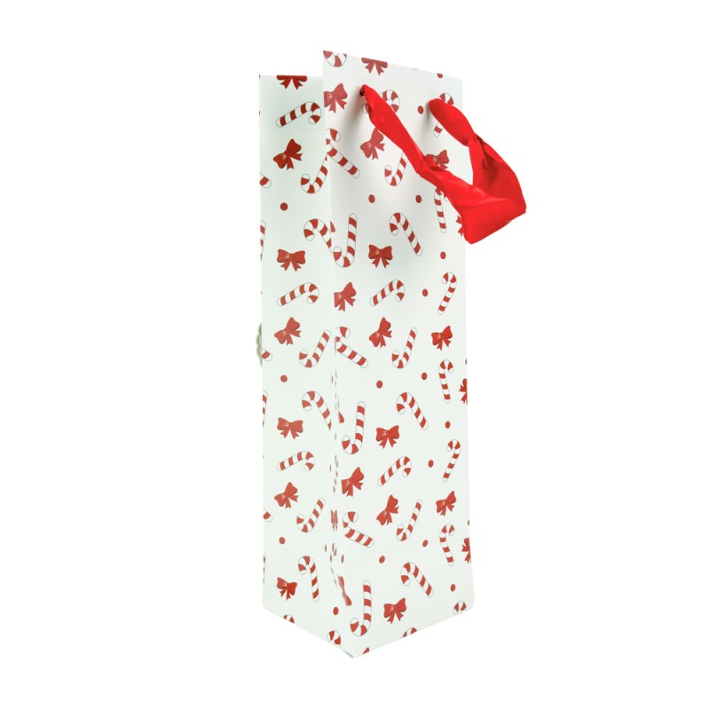SAC CADEAU POUR BOUTEILLE SUCRE D'ORGE