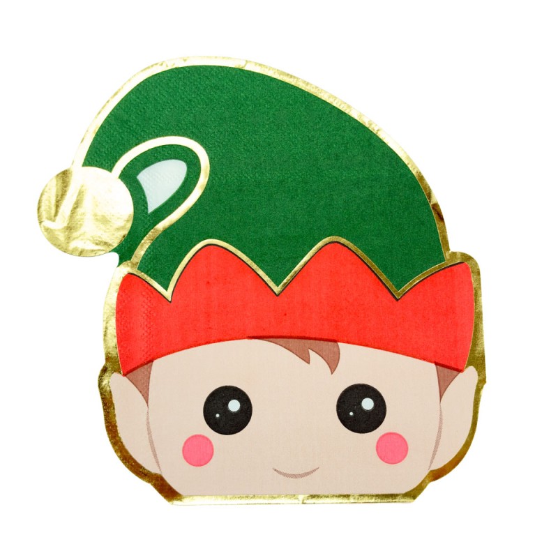 SERVIETTES LUTIN NOEL X 16