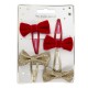 SET DE 2 PAIRES DE BARRETTES NOEL