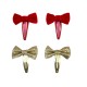 SET DE 2 PAIRES DE BARRETTES NOEL