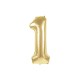 BALLON MYLAR CHIFFRE 1 OR 36CM
