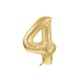 BALLON MYLAR CHIFFRE 4 OR 36CM