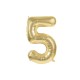 BALLON MYLAR CHIFFRE 5 OR 36CM