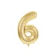 BALLON MYLAR CHIFFRE 6 OR 36CM