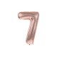BALLON MYLAR CHIFFRE 7 ROSE GOLD 36CM