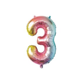 BALLON MYLAR CHIFFRE 3...