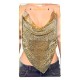 TOP FEMME METALLISE DORE