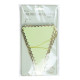 GUIRLANDE FANIONS FESTONNES VERT PASTEL ET OR