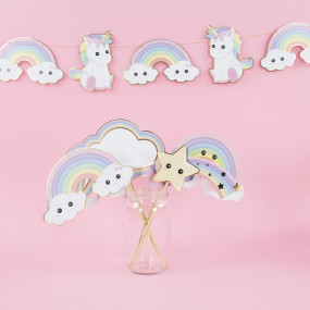 PHOTOBOOTH BABY LICORNE 8PCS