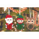 SET DE 3 DECORATIONS ALVEOLEES SWEETY XMAS