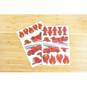 STICKERS POMPIERS X 25PCS