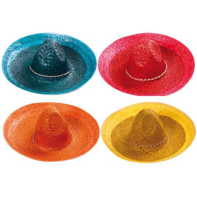 Sombrero 4 couleurs assorties
