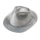 Borsalino paillette argent