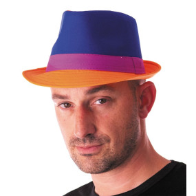 CHAPEAU TRILBY NEON BLEU