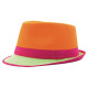 CHAPEAU TRILBY NEON ORANGE