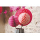 BOULE ALVÉOLÉE NEON ROSE 20CM