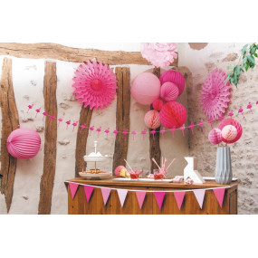 LAMPION ROND BUBBLE GUM 30CM