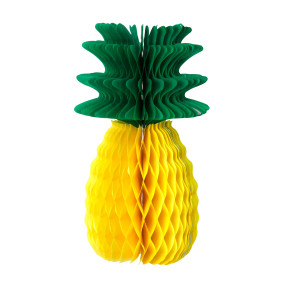 ANANAS ALVÉOLÉ JAUNE ET VERT 31CM