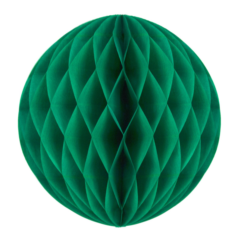 BOULE ALVÉOLÉE VERT SAPIN 20CM