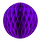 BOULE ALVÉOLÉE VIOLET 30CM