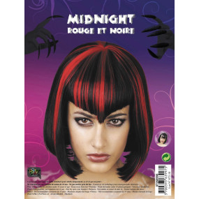 Perruque midnight rouge. noire
