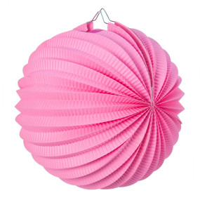 LAMPION ROND VIEUX ROSE 20CM