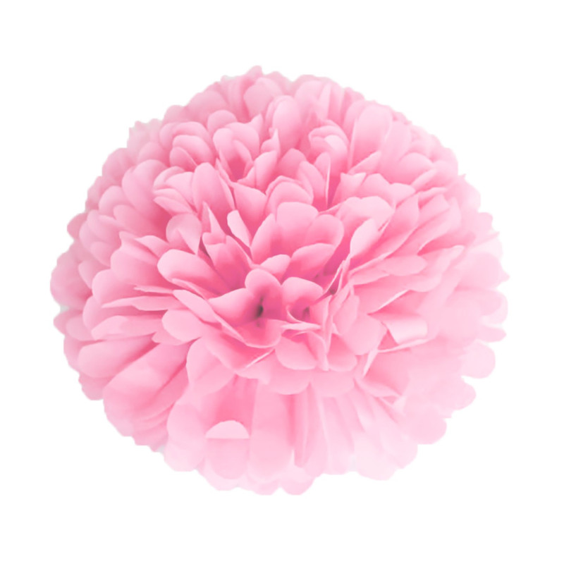 POMPOM SATIN ROSE VINTAGE 15CM